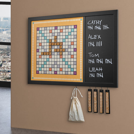 Combo Set of Games & Scrabble - Retro Design