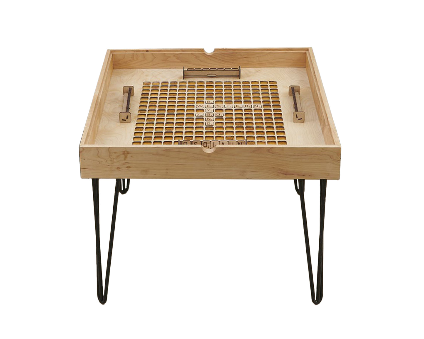 Game Table - Rustic Game coffee table with a removable Acrylic Top