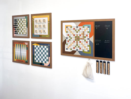 Magnetic Wall Scrabble Game - Mid-Century Modern