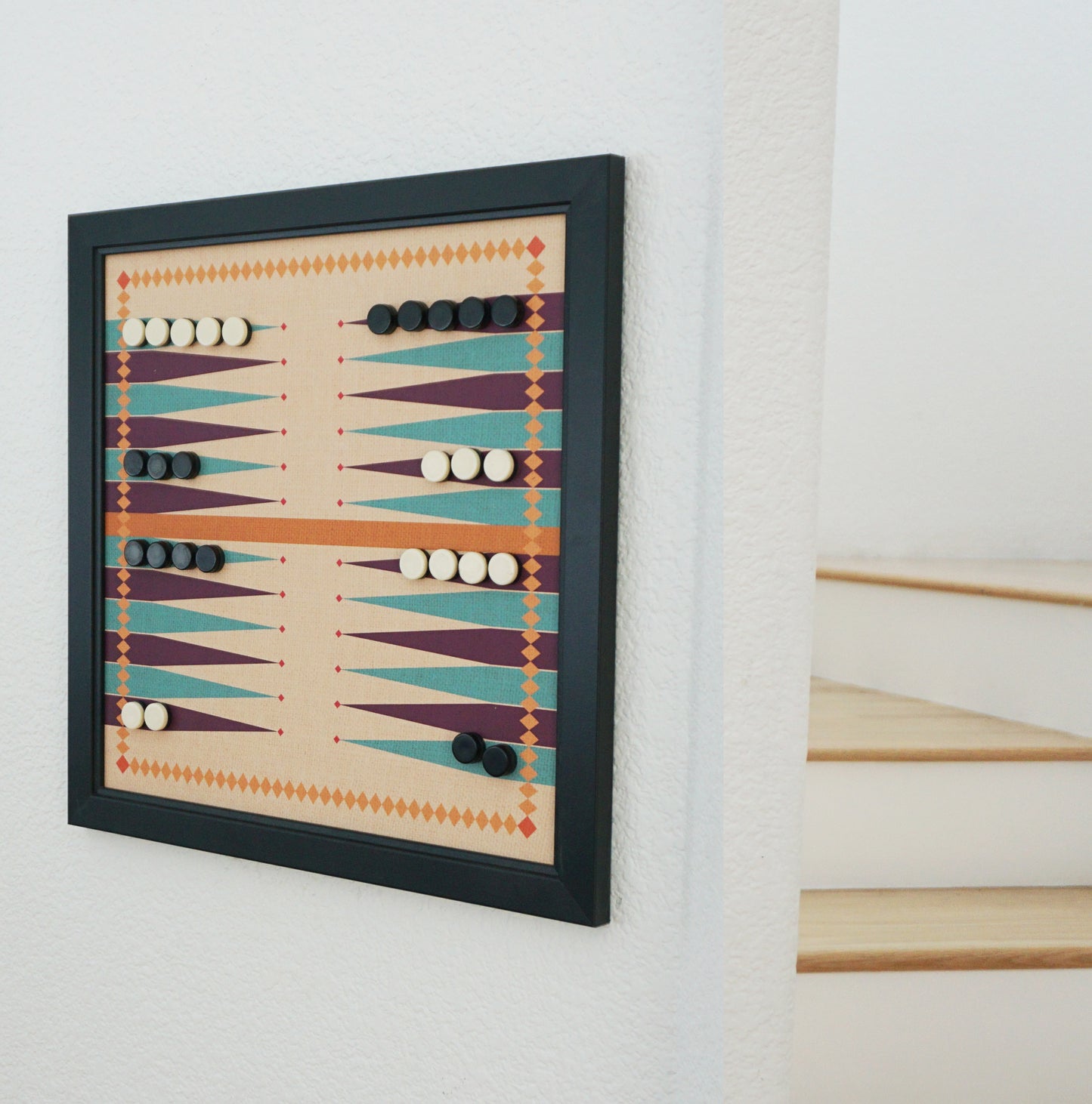 Magnetic Backgammon Game - RETRO Design