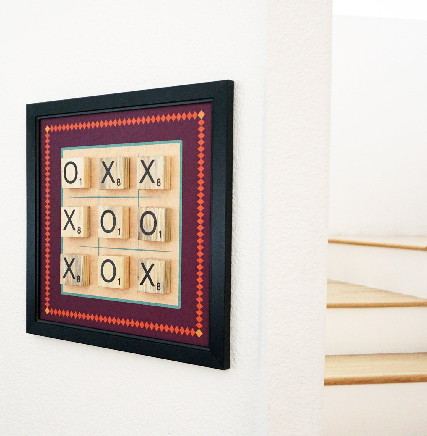 Magnetic Wall Hanging Tic Tac Toe Game - RETRO Design