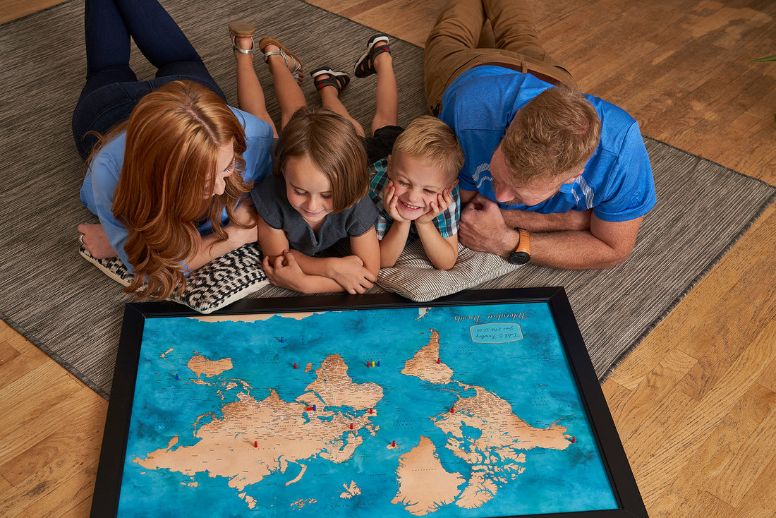 Framed Maps 46"x 34"