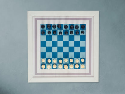 Magnetic Chess Boards - Wall Mounted & Hand Framed - Beach Wood Design