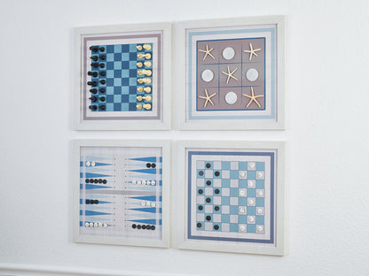 Magnetic Chess Boards - Wall Mounted & Hand Framed - Beach Wood Design