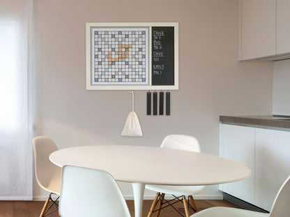 Magnetic Wall Scrabble Game - Beach Wood Design