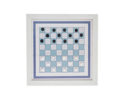 Magnetic Wall Mounted Checkers - BEACH WOOD Design