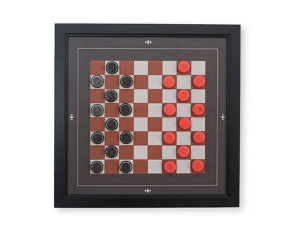 Checkerboard Game Board and Pieces