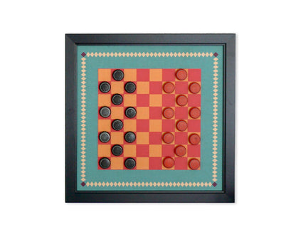 Magnetic Wall Mounted Checkers - RETRO Design