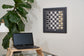 Wall hanging game board office setting