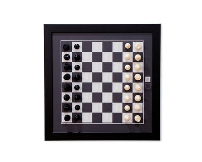 Magnetic Chess Boards - Wall Mounted & Hand Framed - BLACK & WHITE