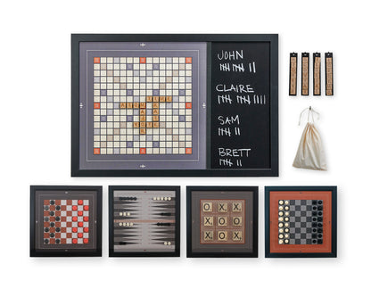 Combo Set of Games & Scrabble - Modern Design