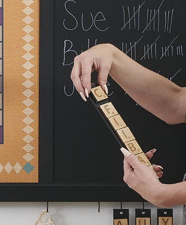 Magnetic Wall Scrabble Game - Mid-Century Modern
