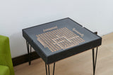 Game Table - Rustic Game coffee table with a removable Acrylic Top
