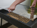 Game Table - Rustic Game coffee table with a removable Acrylic Top