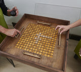 Game Table - Rustic Game coffee table with a removable Acrylic Top