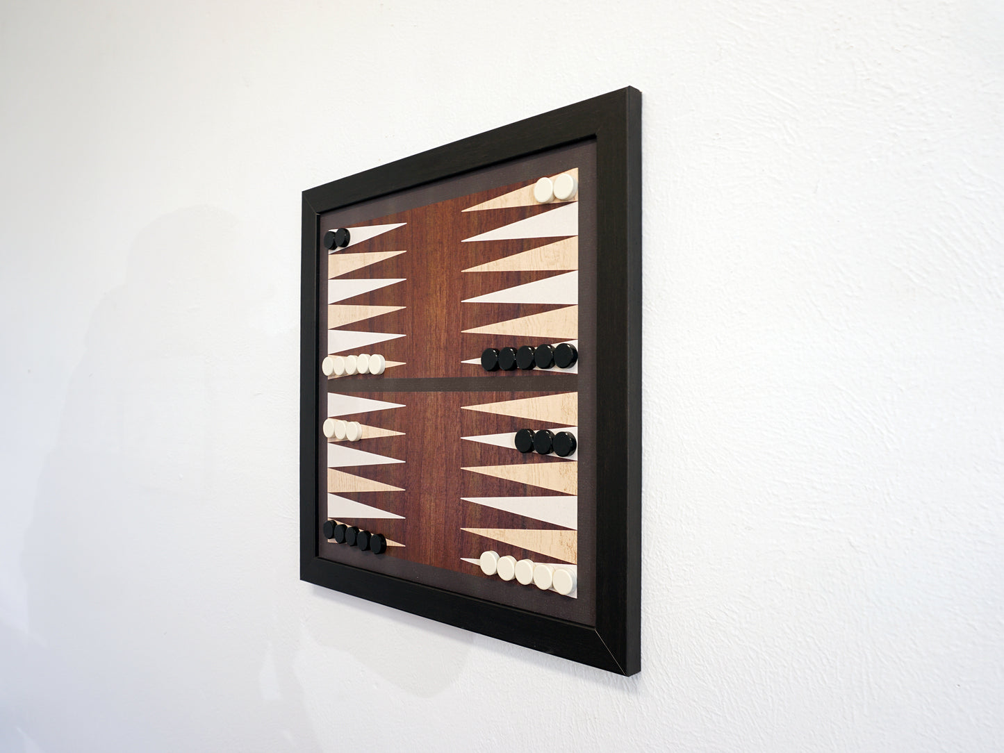 Magnetic Backgammon Game - Dark Wood