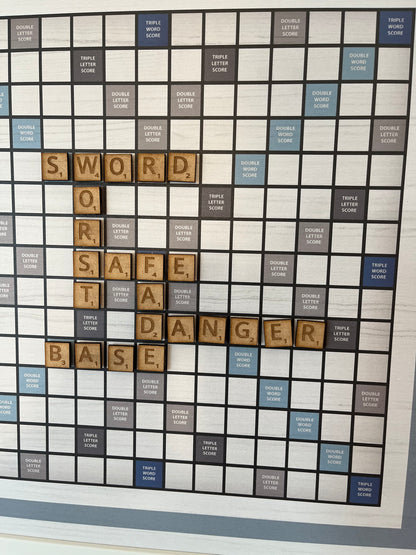 Combo Set of Games & Scrabble - Beach Wood