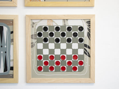 Magnetic Wall Mounted Checkers - BOHO - JAPANDI Design