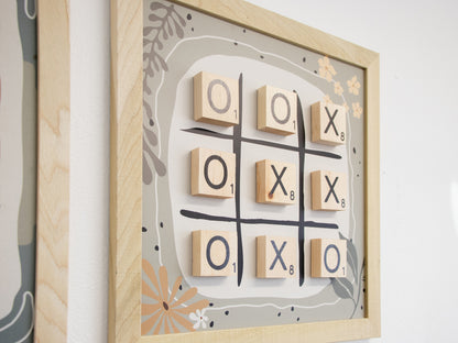 Magnetic Wall Hanging Tic Tac Toe Game - BOHO-JAPANDI