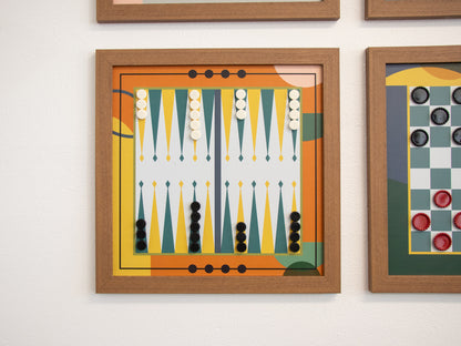 Magnetic Backgammon Game - MID-CENTURY MODERN