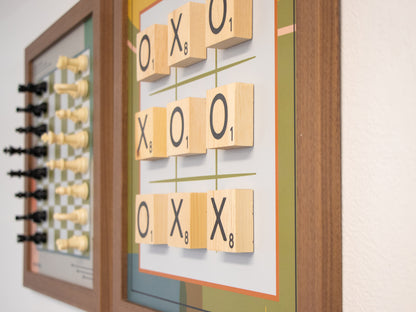 Magnetic Wall Hanging Tic Tac Toe Game - MID-CENTURY MODERN