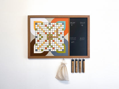 Magnetic Wall Scrabble Game - Mid-Century Modern