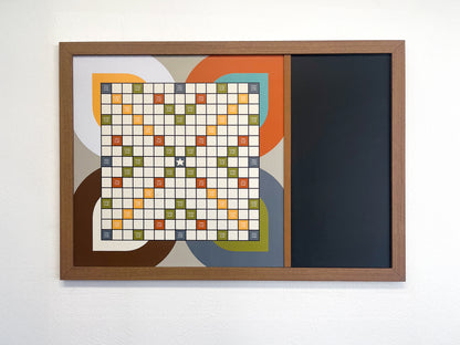 Magnetic Wall Scrabble Game - Mid-Century Modern