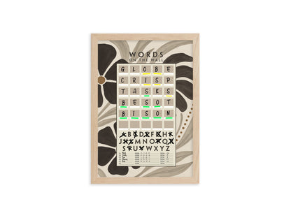 Words on the Wall - Game Room Wall Decor - Playable Family Game - BOHO Design
