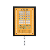 Words on the Wall - Game Room Wall Decor - Playable Family Game - Retro Design
