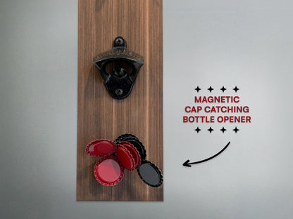 LED Ring and Hook Game with bottle opener & cap catcher