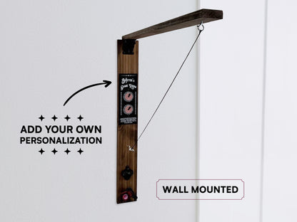 LED Ring and Hook Game with bottle opener & cap catcher