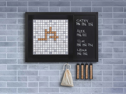 Combo Set of Games & Scrabble - BLACK & WHITE