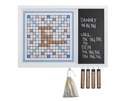 Magnetic Wall Scrabble Game - Beach Wood Design