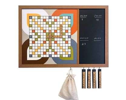 Magnetic Wall Scrabble Game - Mid-Century Modern