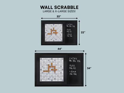 Magnetic Wall Scrabble Game - Mid-Century Modern