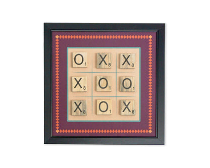 Magnetic Wall Hanging Tic Tac Toe Game - RETRO Design