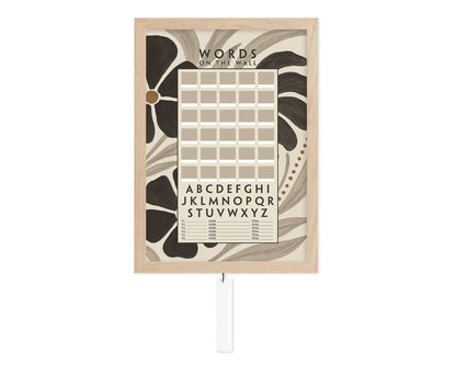 Words on the Wall - Game Room Wall Decor - Playable Family Game - BOHO Design