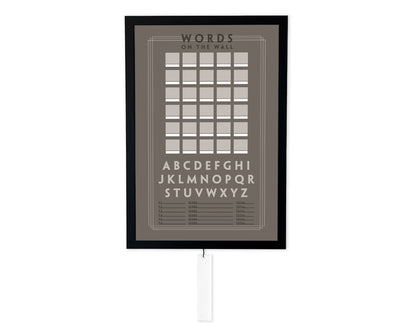 Words on the Wall - Game Room Wall Decor - Playable Family Game - Modern Design