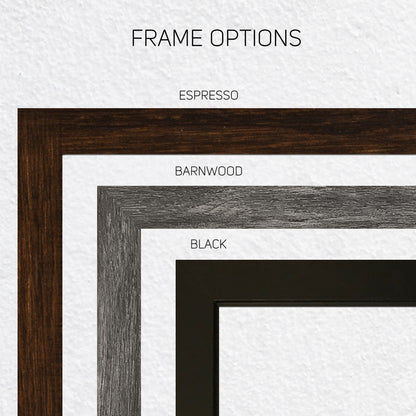 Framed Magnetic Travel Map - World - Light Tan