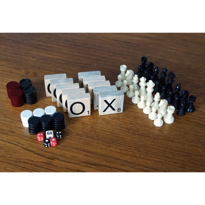 Combo Set of Games & Scrabble - Modern Design