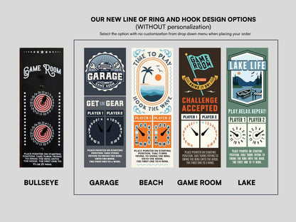 LED Ring and Hook Game with bottle opener & cap catcher