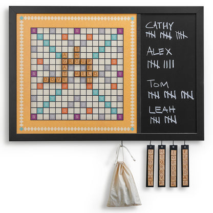 Magnetic Wall Scrabble Game - RETRO Design