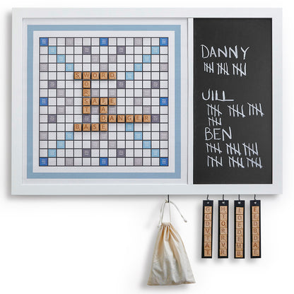 Magnetic Wall Scrabble Game - Beach Wood Design