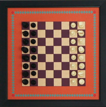 Magnetic Chess Boards - Wall Mounted & Hand Framed - RETRO Design