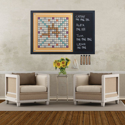 Magnetic Wall Scrabble Game - RETRO Design