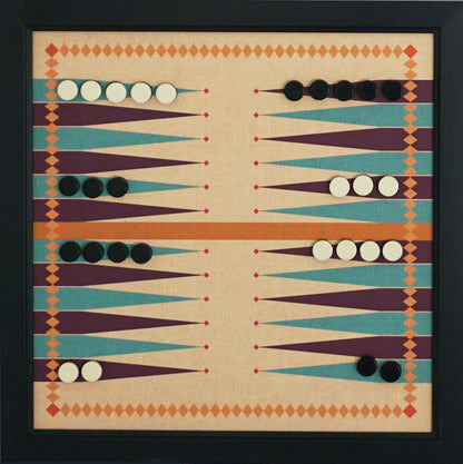 Magnetic Backgammon Game - RETRO Design