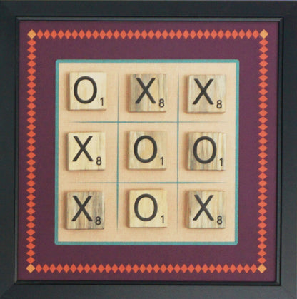 Magnetic Wall Hanging Tic Tac Toe Game - RETRO Design