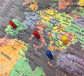 Framed Magnetic Travel Map XL 46" x 34" - Modern Grey