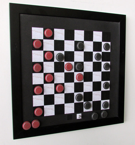 Magnetic Checkers Set - Black