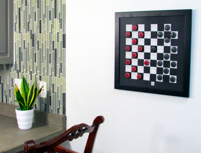 Magnetic Checkers Set - Black